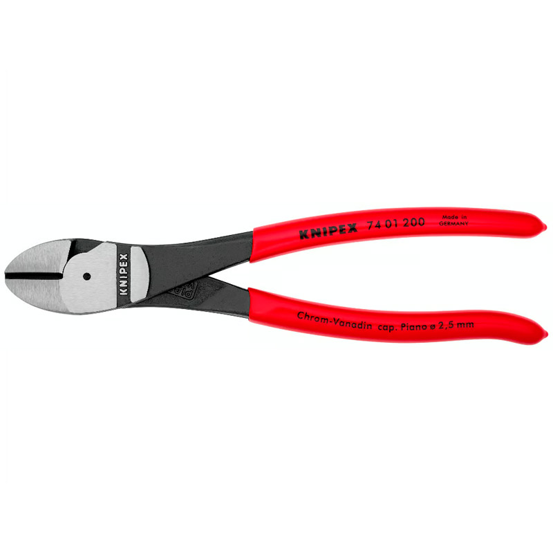 Cleste de forta KNIPEX cu taietura laterala si parghie mare, 200 mm