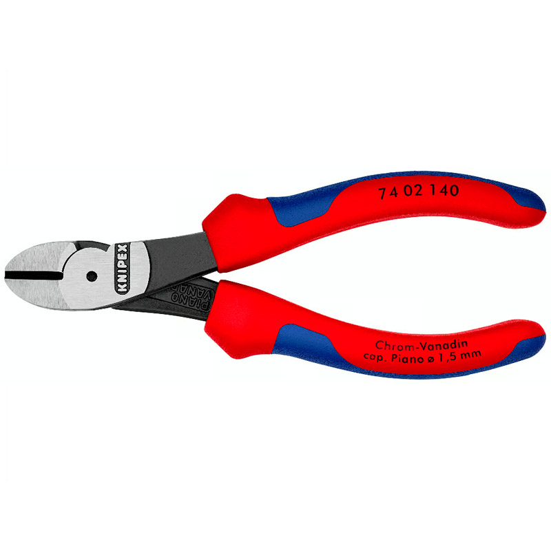 Cleste de forta KNIPEX cu taietura laterala si parghie mare, 140 mm, in blister