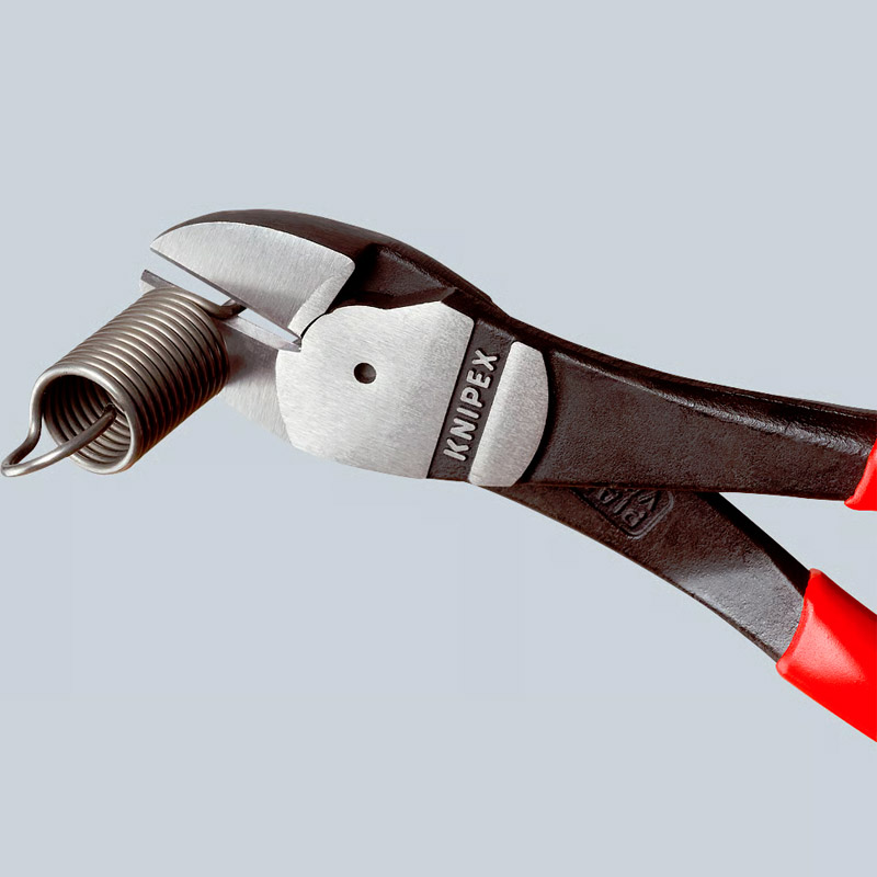 Cleste de forta KNIPEX cu taietura laterala si parghie mare, 140 mm, in blister