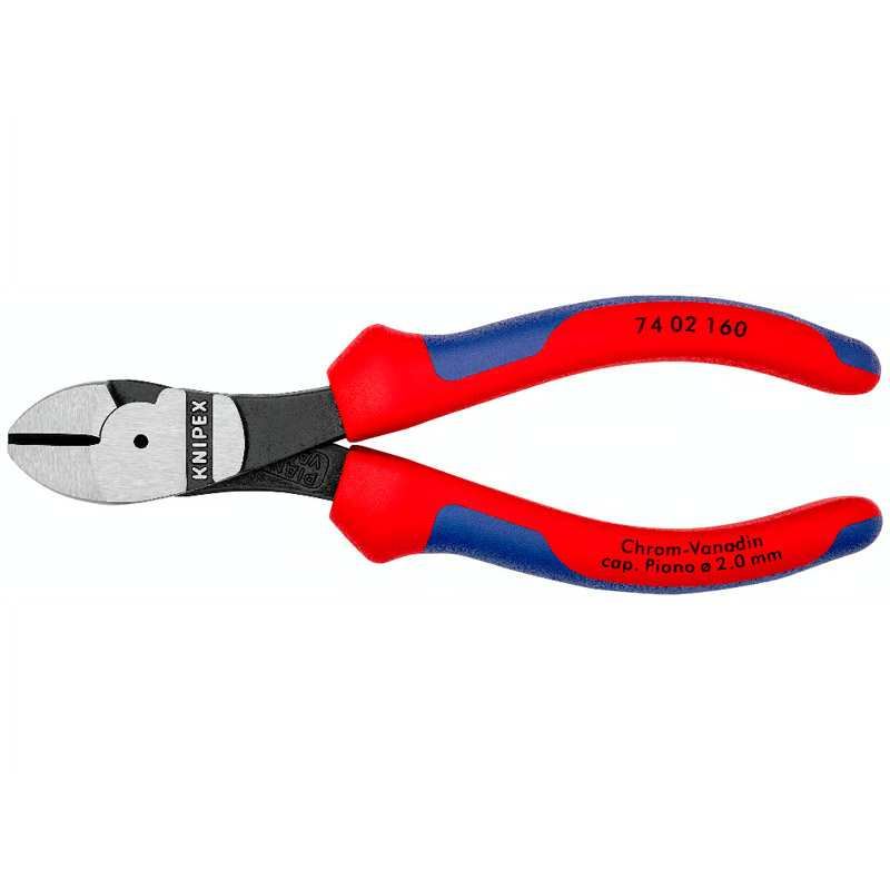 Cleste de forta KNIPEX cu taietura laterala si parghie mare, 160 mm