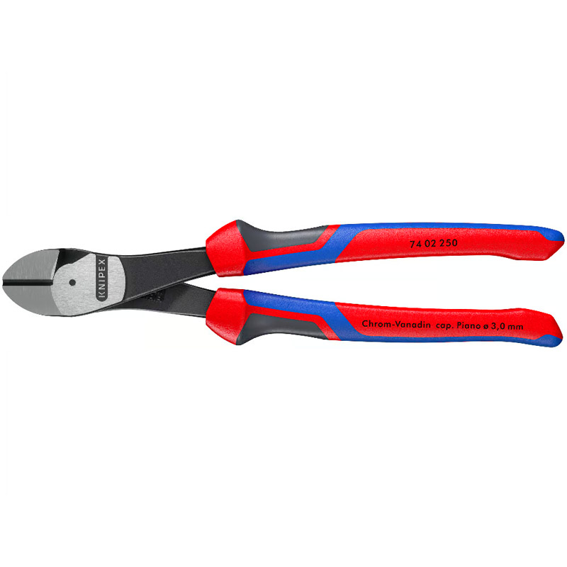 Cleste de forta KNIPEX cu taietura laterala si parghie mare, 250 mm, in blister