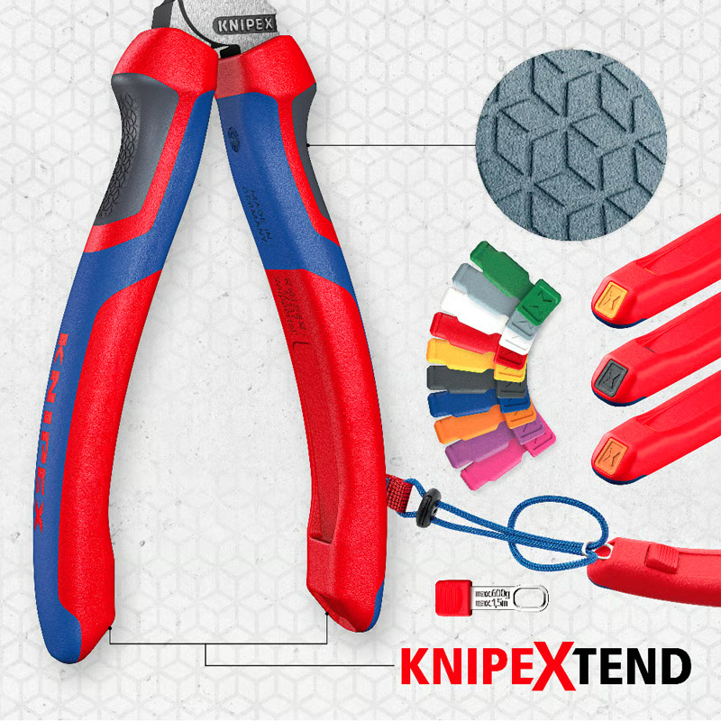 Cleste de forta KNIPEX cu taietura laterala si parghie mare, 250 mm, in blister