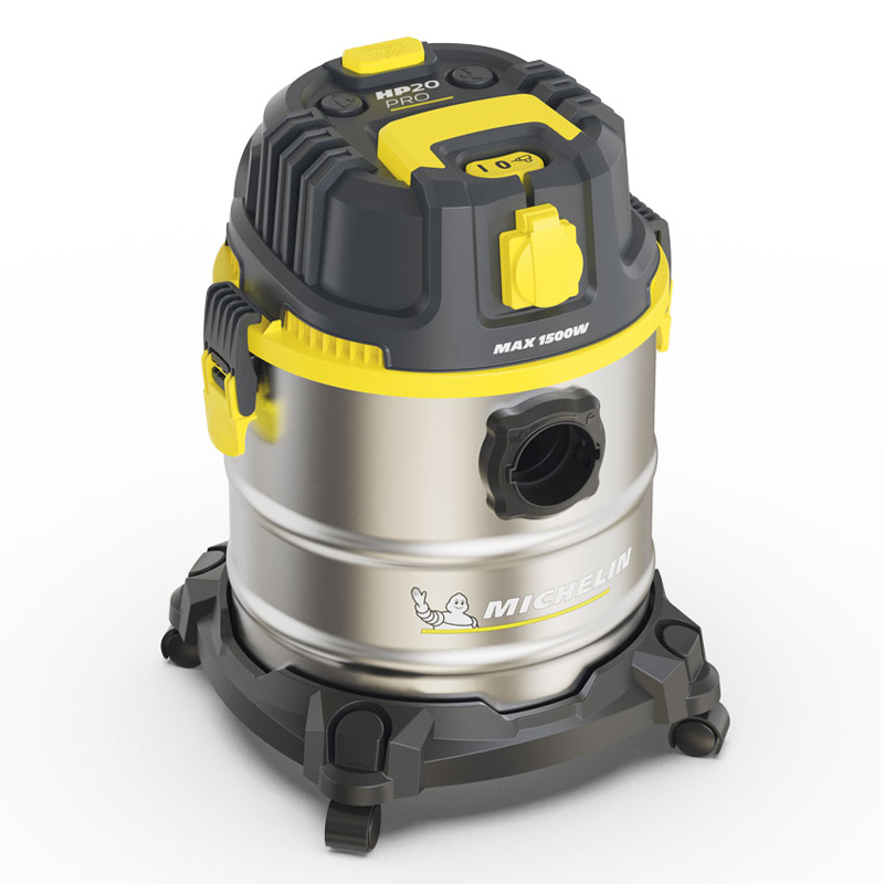 Aspirator uscat/umed Michelin, HP20PRO, 20l, 1200W, 20kPa, functie suflare, cuva inox
