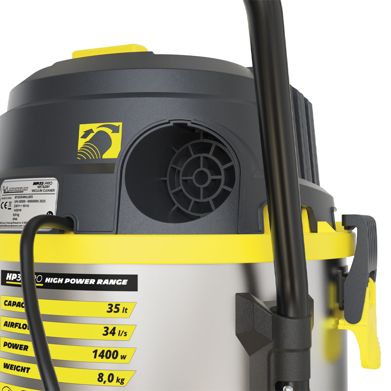 Aspirator uscat/umed Michelin, HP35 PRO, 35l, 1400W, 21kPa, functie suflare, cuva inox