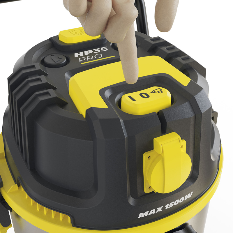 Aspirator uscat/umed Michelin, HP35 PRO, 35l, 1400W, 21kPa, functie suflare, cuva inox