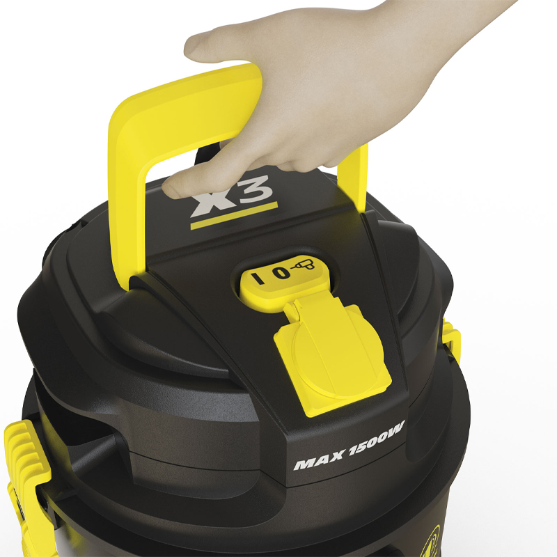 Aspirator silentios uscat/umed Michelin, X3 20L S, 20l, 800W, 18kPa, functie suflare, cuva inox