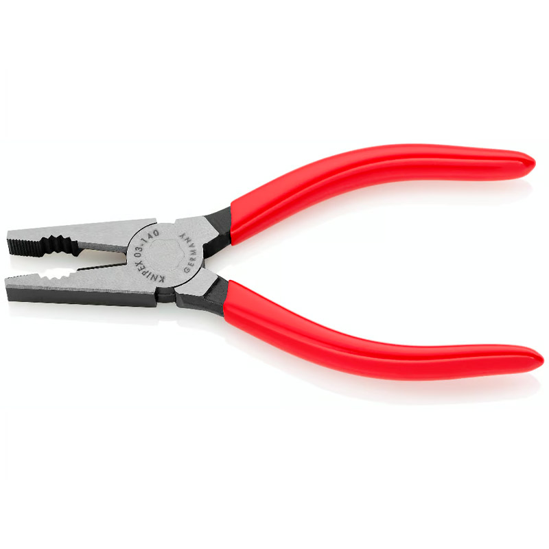 Cleste combinat universal (patent) KNIPEX, 140 mm, manere acoperite cu plastic