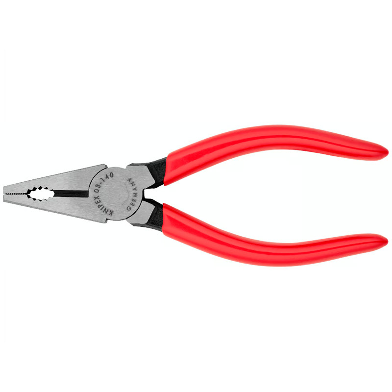 Cleste combinat universal (patent) KNIPEX, 140 mm, manere acoperite cu plastic