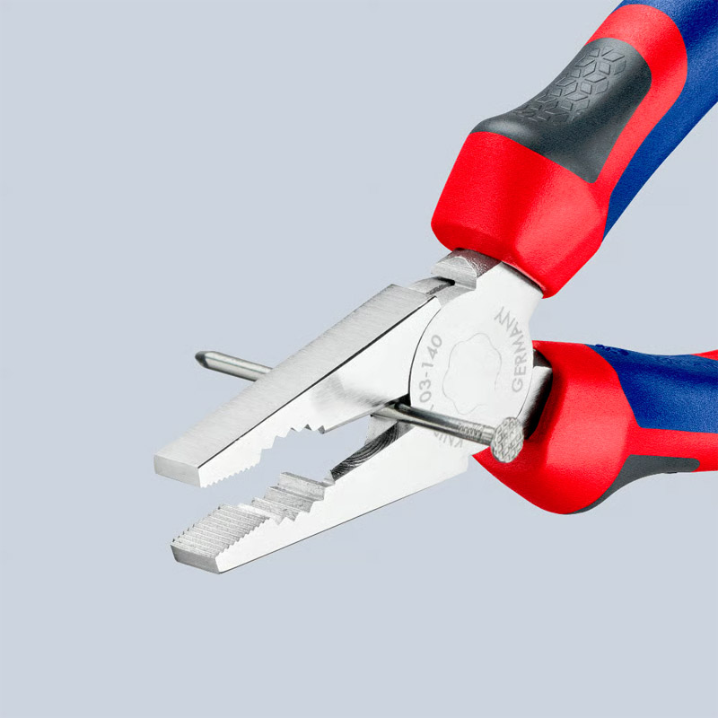 Cleste combinat universal (patent) KNIPEX, 140 mm, manere confort 3 componente