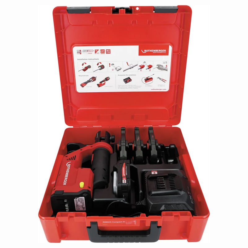 Masina presat/sertizat electrohidraulica ROMAX COMPACT III, SET TH16-20-26, 2AH, EU AMP