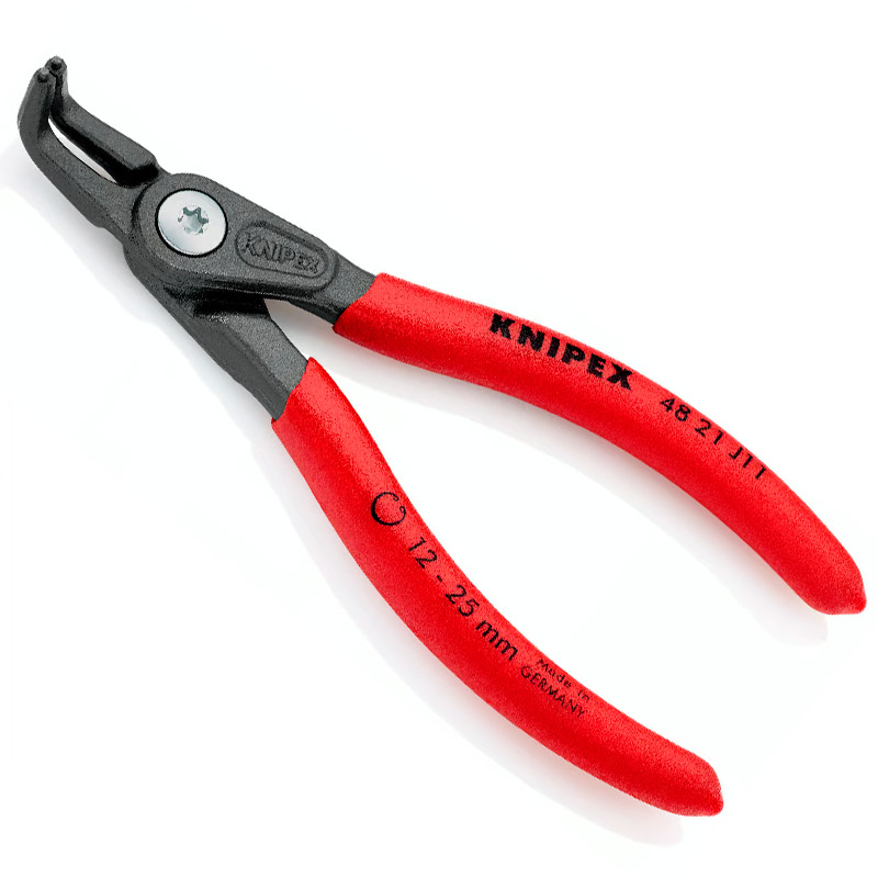 Clește de precizie KNIPEX pentru inele de siguranță interioare cu alezaje, Ø 12-25 mm, 130 mm, 105 g