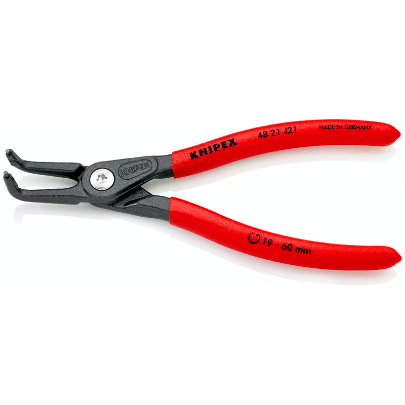 Clește de precizie KNIPEX pentru inele de siguranță interioare cu alezaje, Ø 19-60 mm, 165 mm, 175 g, in blister