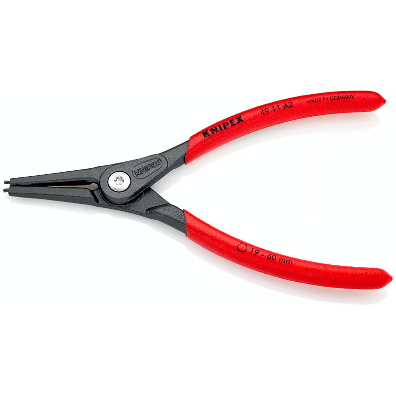 Cleste de precizie KNIPEX pentru inele de siguranță exterioare pe axe, Ø 10 -25 mm, 140 mm, 122 g, in blister