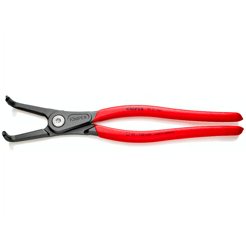 Cleste de precizie KNIPEX pentru inele de siguranță exterioare pe axe, Ø 85 - 140 mm, 305 mm, 601 g