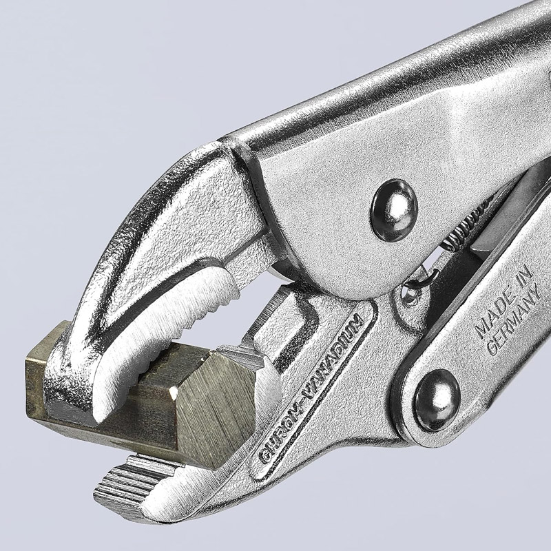 Cleste Knipex cu autoblocare si falci drepte, 180 mm, 389 g