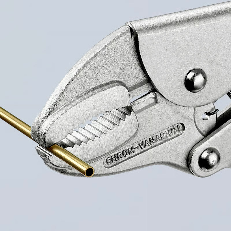 Cleste Knipex cu autoblocare si falci drepte, 250 mm, 625 g