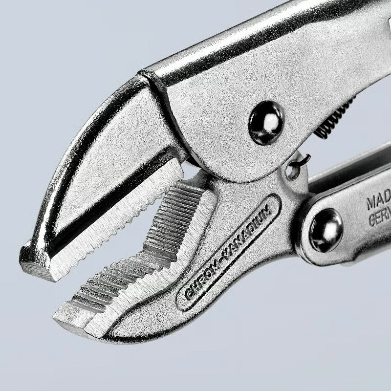 Cleste Knipex cu autoblocare si falci drepte, 180 mm, 310 g