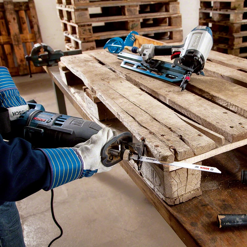5 Panze pentru fierastraie sabie BOSCH S 1122 HF flexibile, Pallet Repair