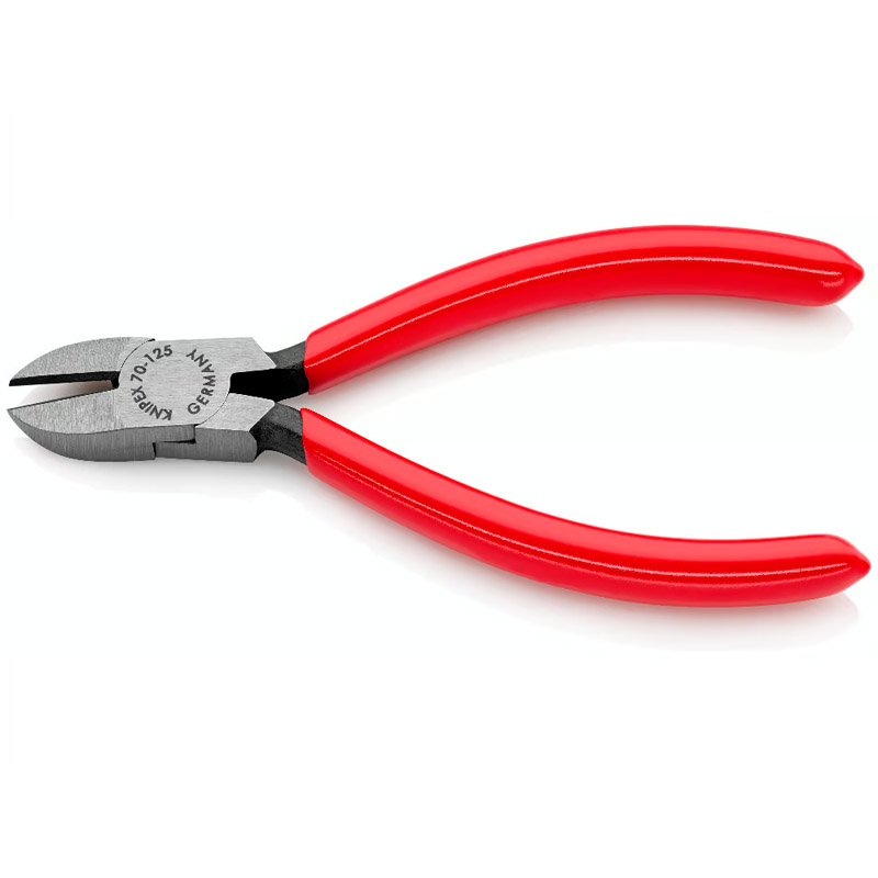 Cleste de forta KNIPEX cu taietura laterala (sfic), 125 mm, in blister