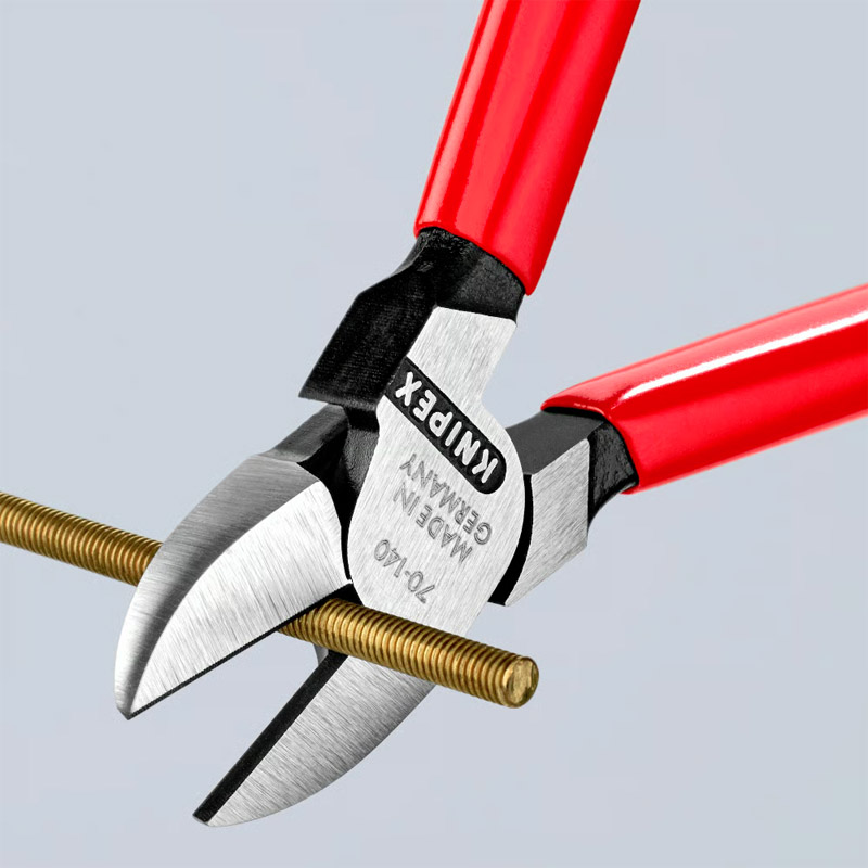 Cleste de forta KNIPEX cu taietura laterala (sfic), 140 mm