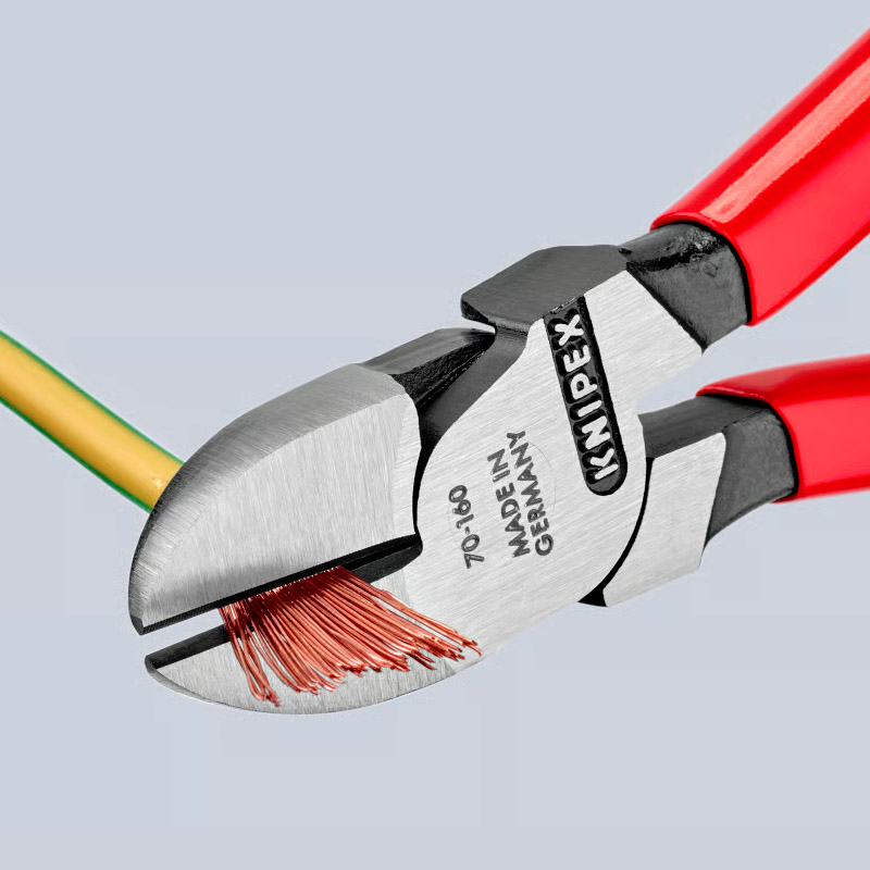 Cleste de forta KNIPEX cu taietura laterala (sfic), 160 mm