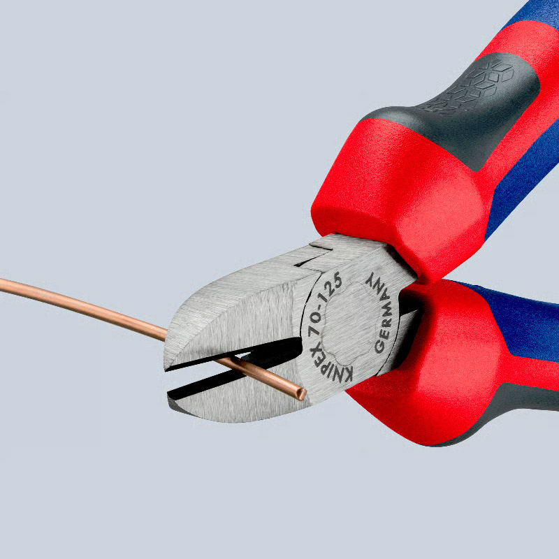 Cleste de forta KNIPEX cu taietura laterala (sfic), 125 mm