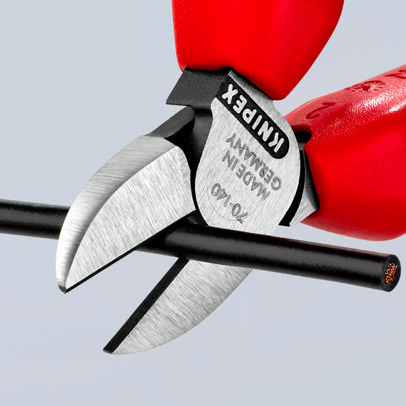 Cleste de forta KNIPEX cu taietura laterala (sfic), 140 mm