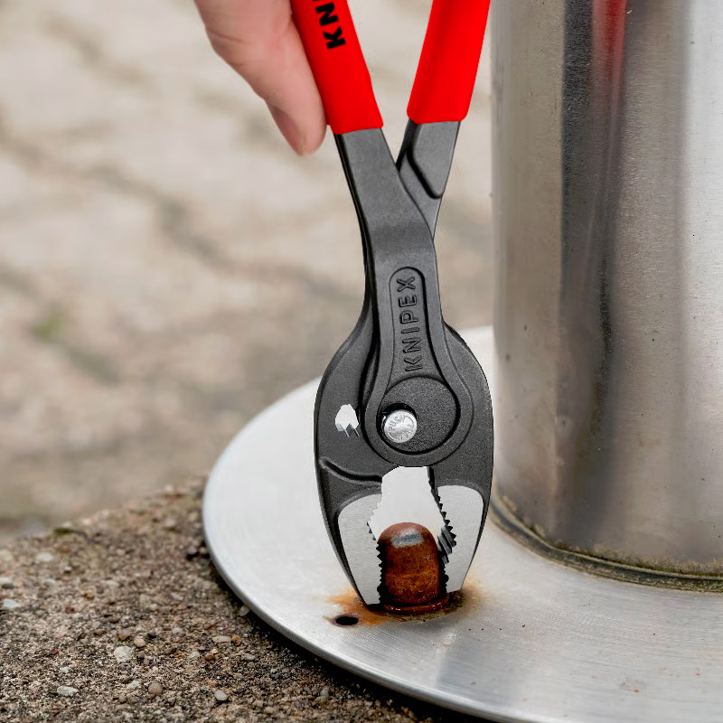 Cleste combinat KNIPEX TwinGrip cu prindere frontala si laterala, 250 mm