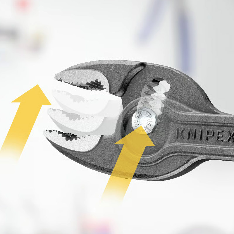 Cleste combinat reglabil KNIPEX TwinGrip cu prindere frontala si laterala, 150 mm, in blister