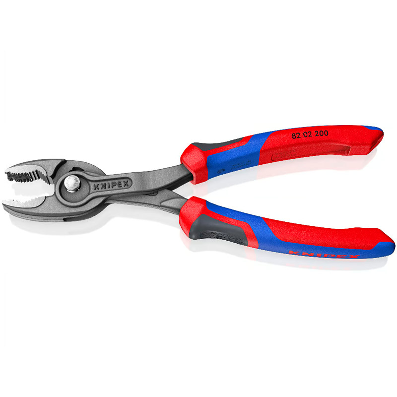 Cleste combinat KNIPEX TwinGrip cu prindere frontala si laterala, 200 mm