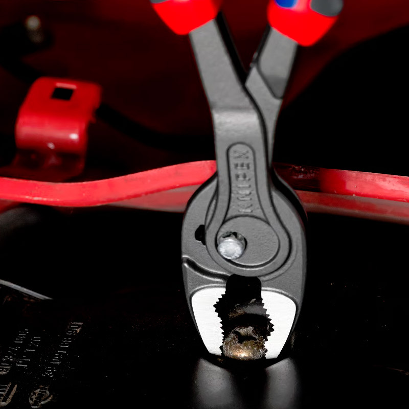 Cleste combinat reglabil KNIPEX TwinGrip cu prindere frontala si laterala, 250 mm