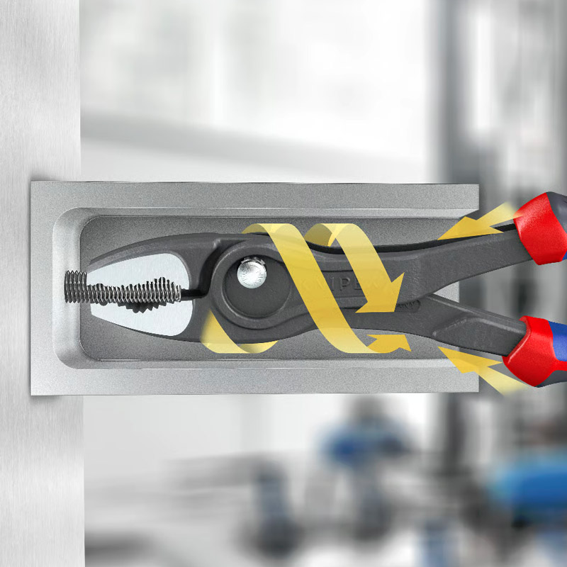 Cleste combinat reglabil KNIPEX TwinGrip cu prindere frontala si laterala, 250 mm, in blister
