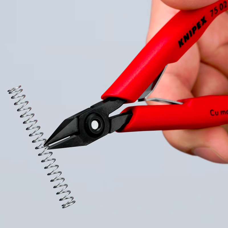 Cleste de forta KNIPEX cu taietura laterala (sfic) pentru electronisti, 125 mm