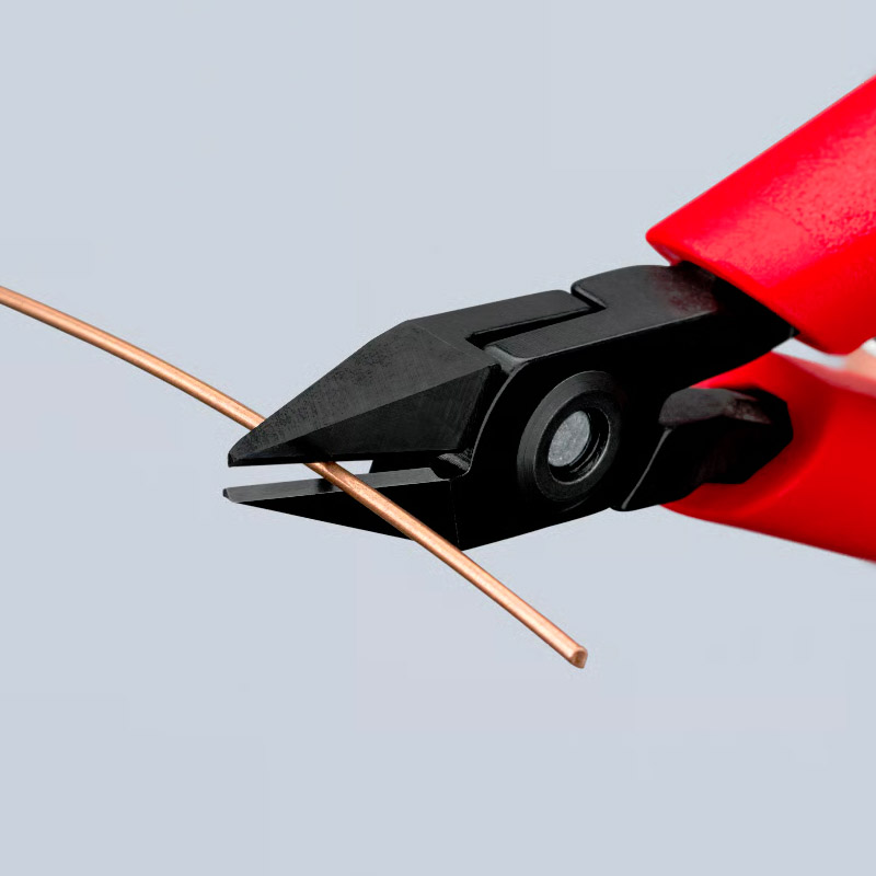 Cleste de forta KNIPEX cu taietura laterala (sfic) pentru electronisti, 125 mm
