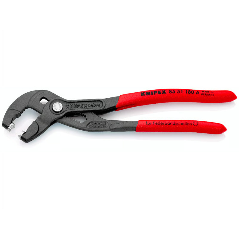 Cleste KNIPEX pentru coliere din banda elastica max. Ø50 mm, 180 mm, in blister
