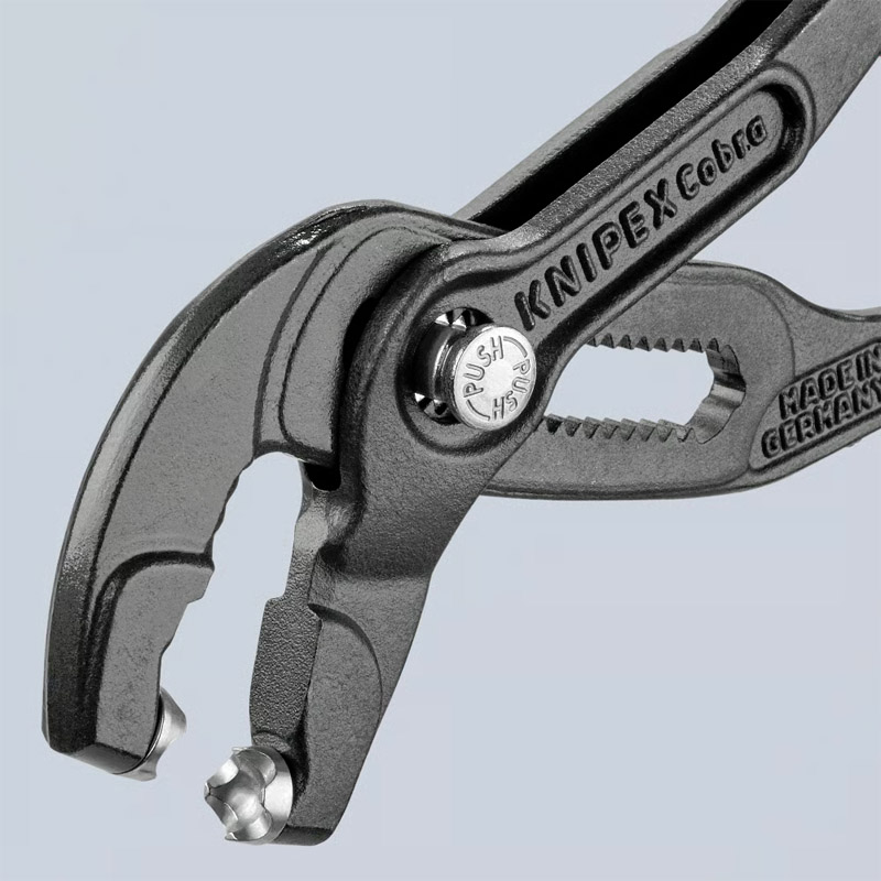 Cleste KNIPEX pentru coliere din banda elastica max. Ø50 mm, 180 mm, in blister