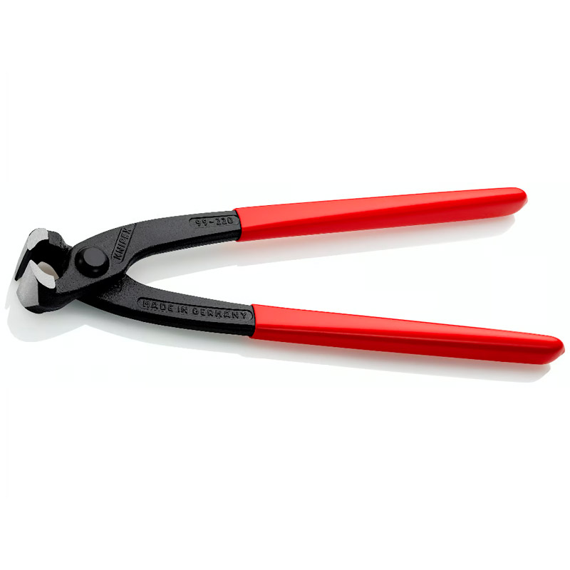 Cleste KNIPEX cu parghie mare, pentru constructori/tamplari/dulgheri/cuie, 220 mm, 335 g