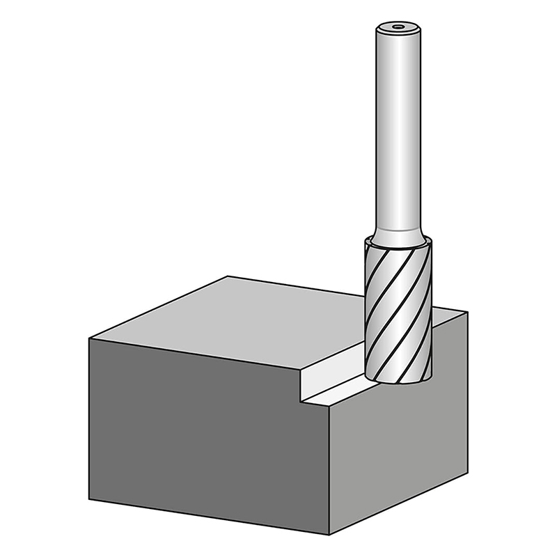 Freza metal deget 4x13mm, tija 6mm, Pferd ZYAS 0413/6 Z3 PLUS