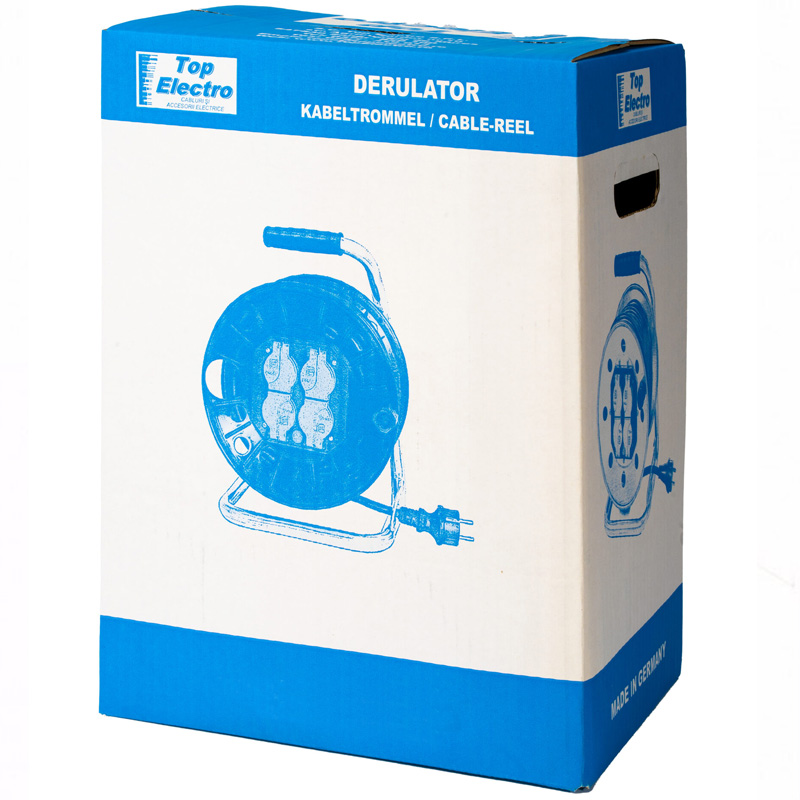 Derulator 4 prize, 3x2.5 / 40m, 3500W, Topelectro