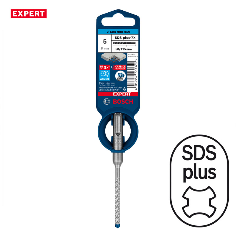 Burghiu Bosch EXPERT SDS-Plus-7X, 5 x 50 x 115 mm
