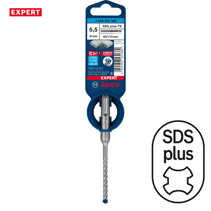 Burghiu Bosch EXPERT SDS-Plus-7X, 5.5 x 50 x 115 mm