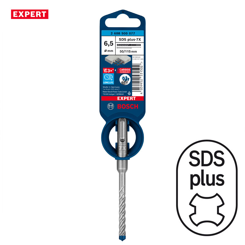 Burghiu Bosch EXPERT SDS-Plus-7X, 6.5 x 50 x 115 mm