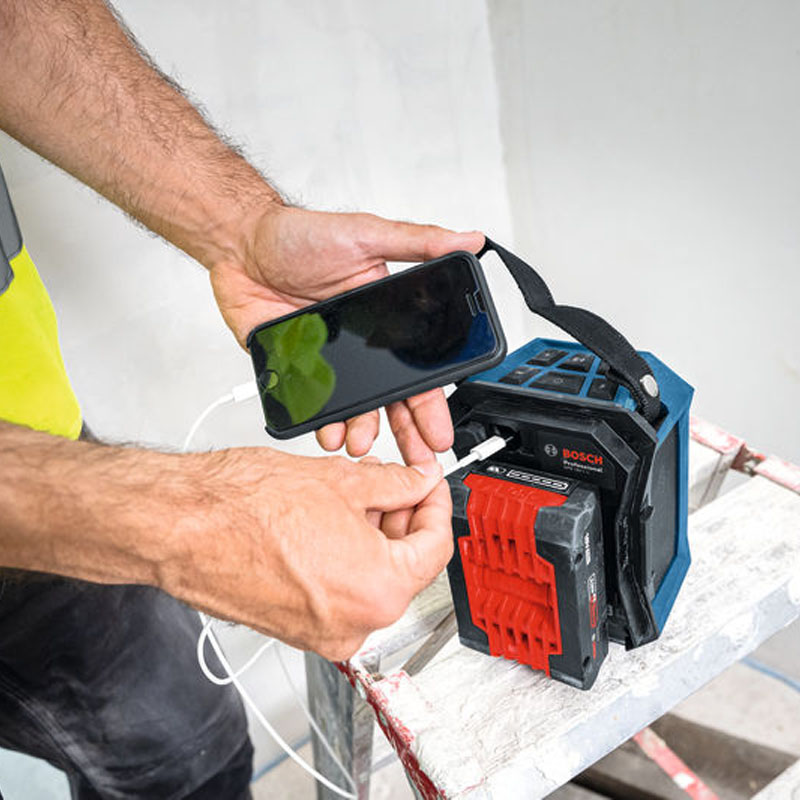 Boxa/difuzor BOSCH PRO GPB 18V-1 C, Bluetooth, 18V, IP 54, capac acumulator, Solo