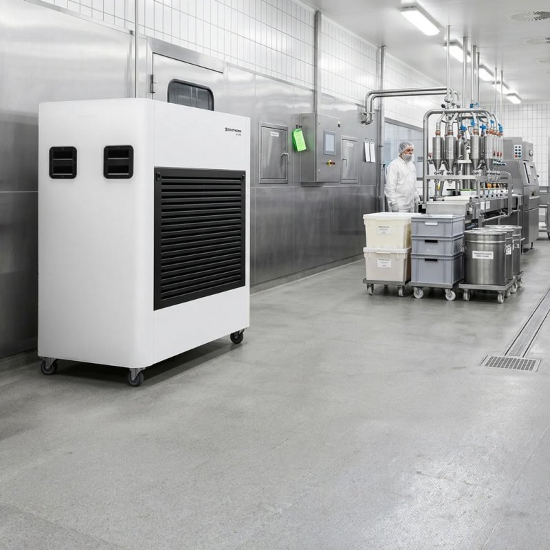 Aparat de aer conditionat portabil Dantherm AC 15000, 18 kW, 3.450m³/h, doua unitati exterioare
