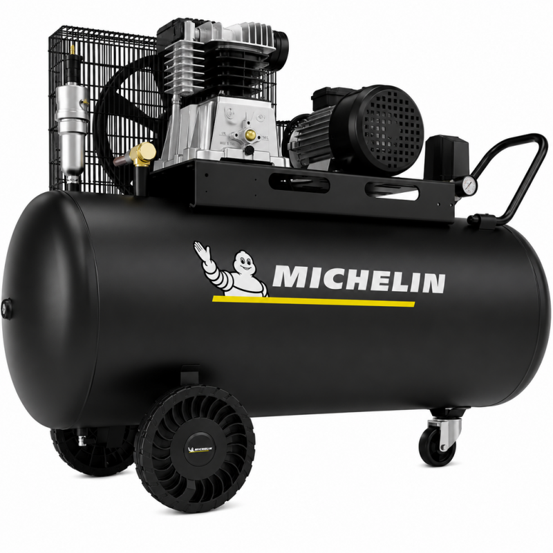 Compresor monofazat profesional, 100l, 235l/min, MICHELIN MX CLASSIC PRO 100-2M