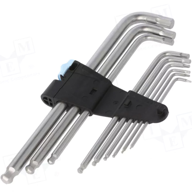 Set 9 chei imbus lungi tip L, cap sferic, 1,5 - 10mm WERA
