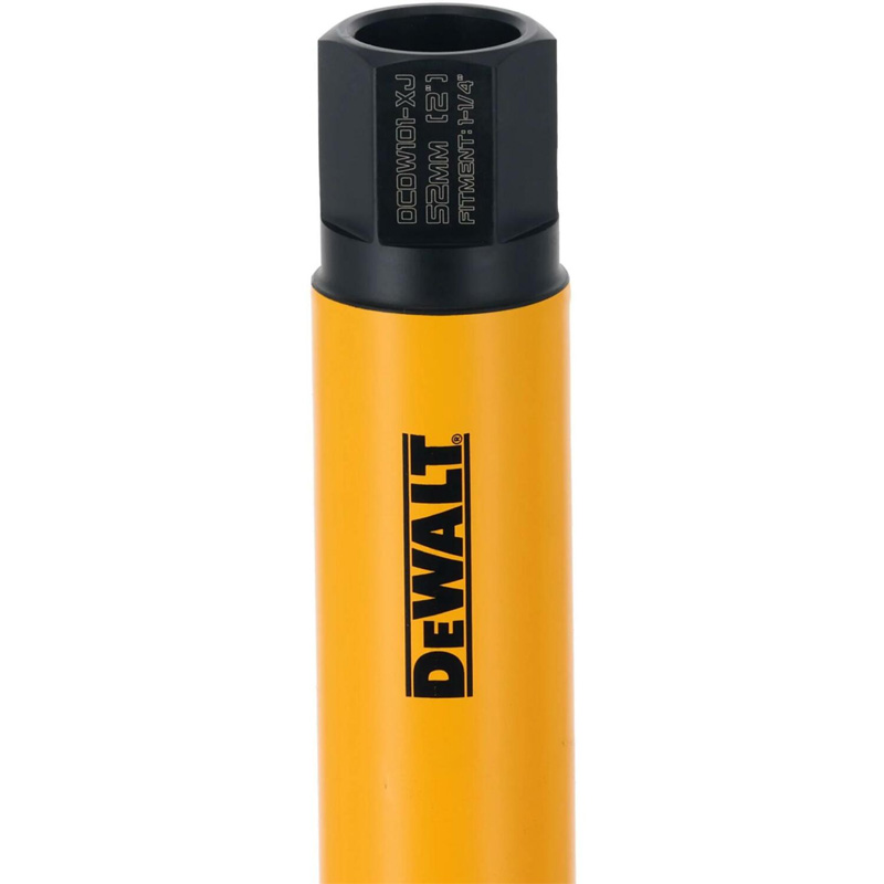 Carota diamantata gaurire umeda DeWALT, prindere 1.1/4, Ø117x450 mm, segmente 10mm turbo, indicator adancime
