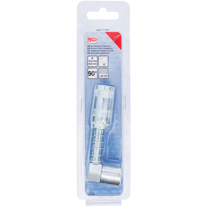 Cap pentru pistoalele de gresat, 90 grade, filet 1/8