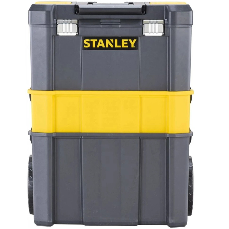 Cutie pentru scule modulara 3-în-1 pe roti Stanley STST1-80151, maner telescopic