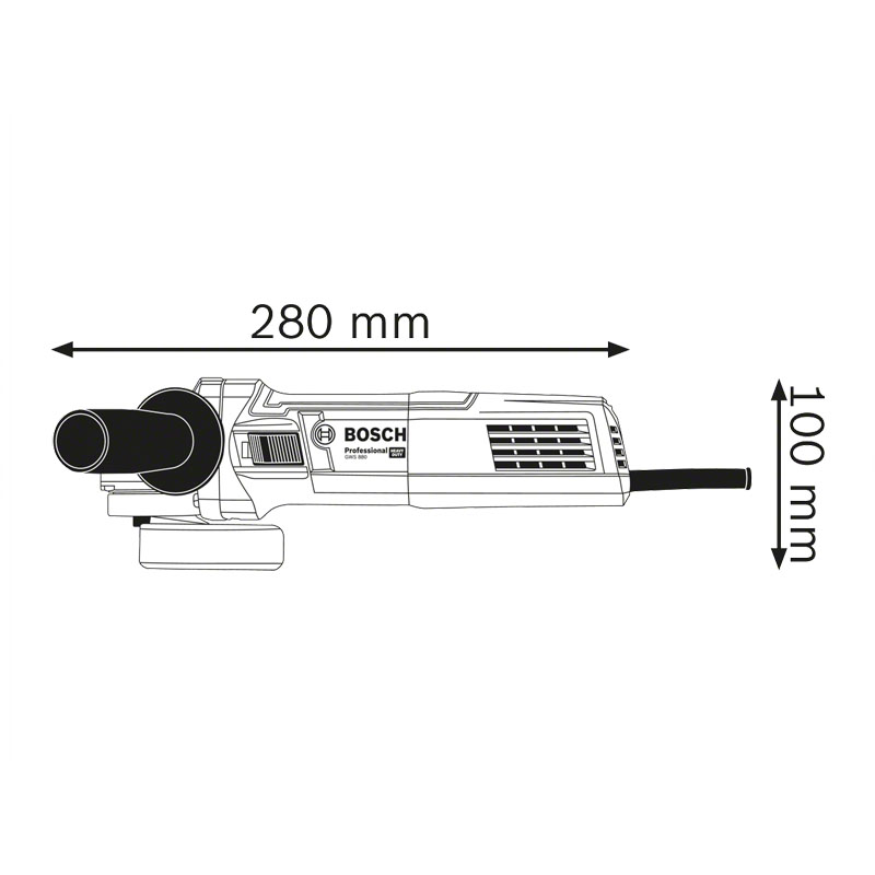 Polizor unghiular BOSCH  125 mm, 880 W, PRO GWS 880